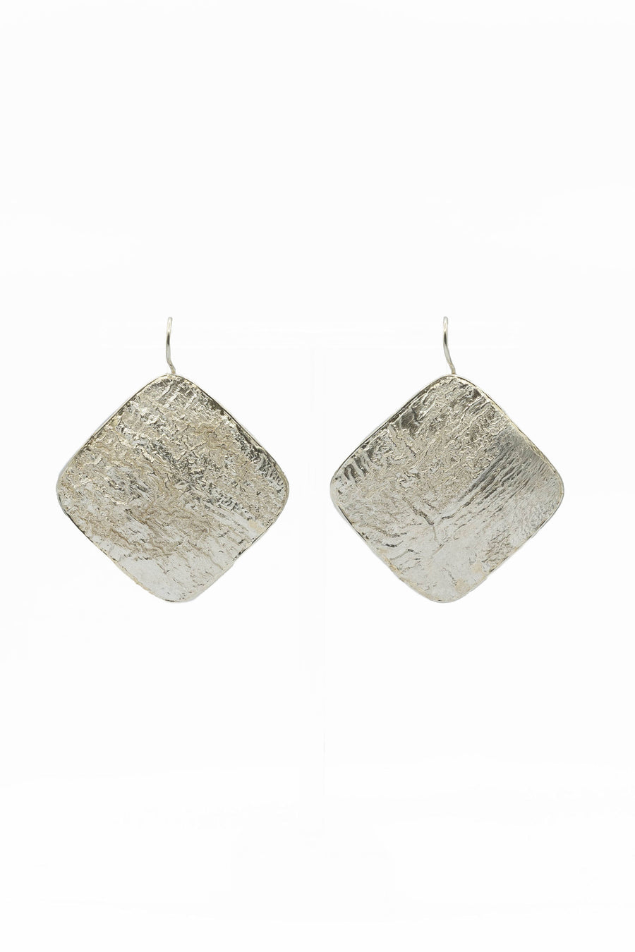 large silver earrings