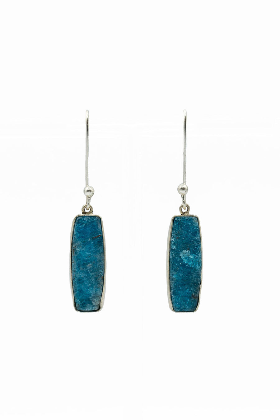 Silver and Apatite earrings