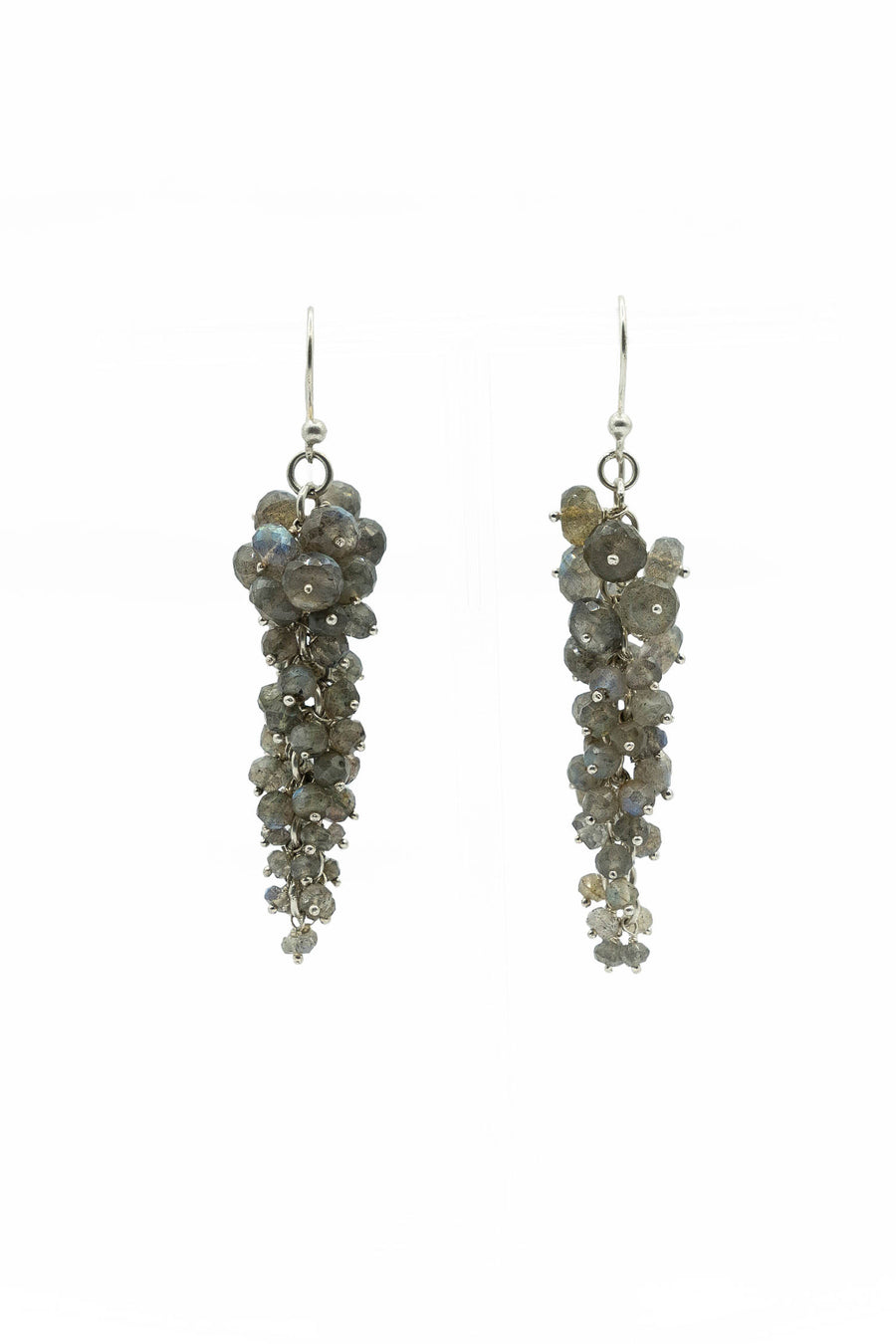 Labradorite grape earrings