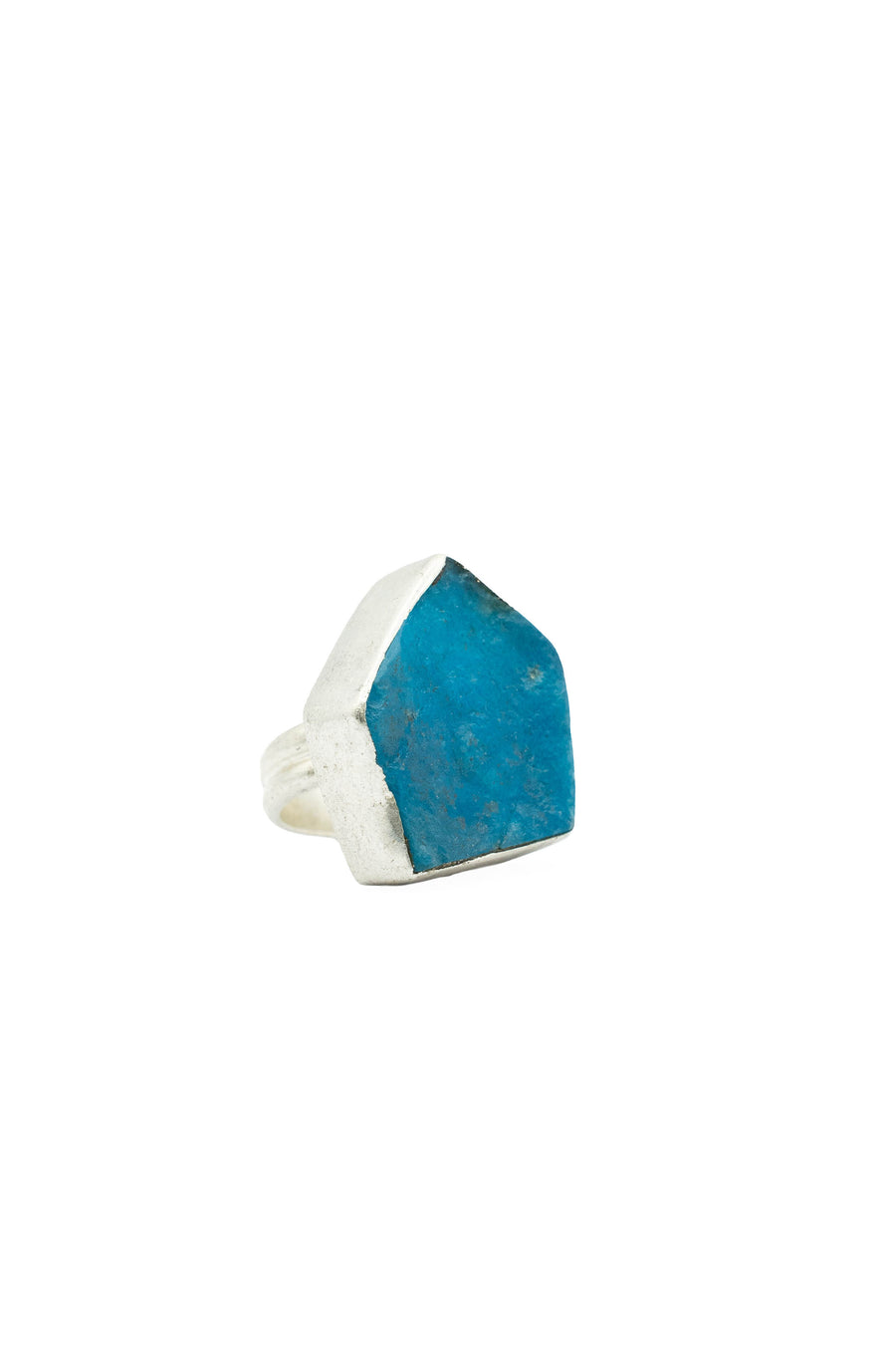 Raw Smithsonite Silver Ring