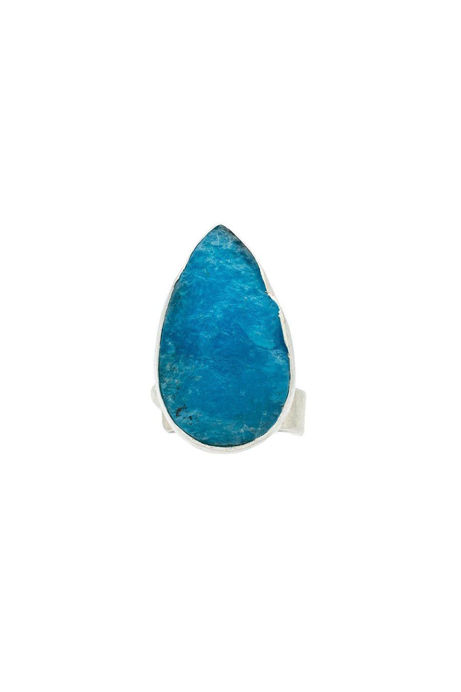 Raw Smithsonite Silver Ring