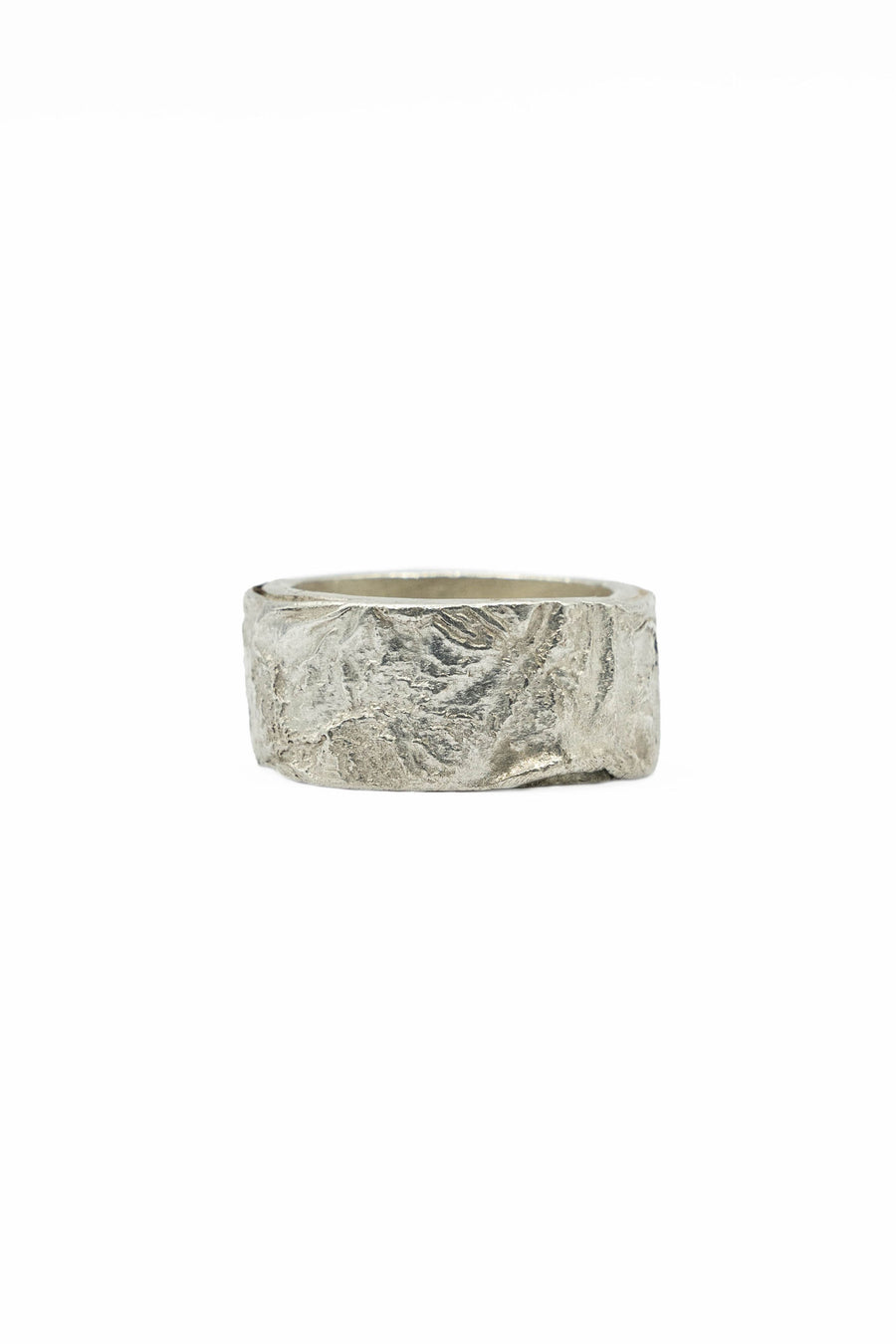 Heavy Reticulated Silver Ring